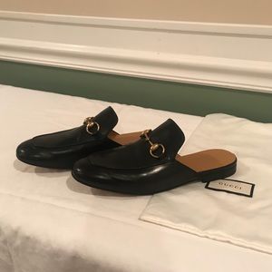 Gucci Black Slippers - Mens Size 6 Women's Size 8